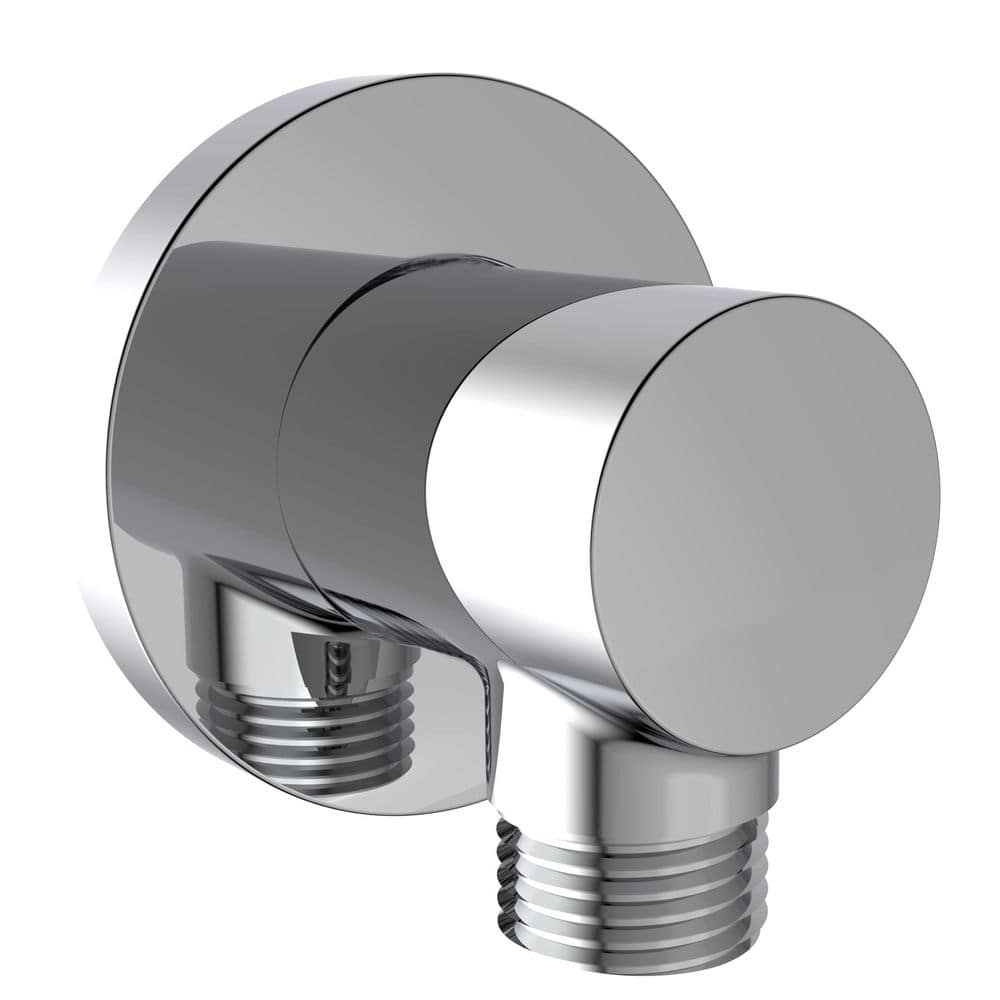 Wall Supply Elbow with O-Ring Flange, Tapered 1/2 in. NPT Female Inlet, Solid Brass Wall Union, Polished Chrome price history on PriceWatchPro