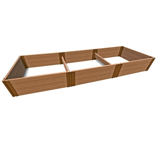 4 ft. x 12 ft. x 16.5 in. 2 in. Profile Classic Sienna Composite Raised Garden
