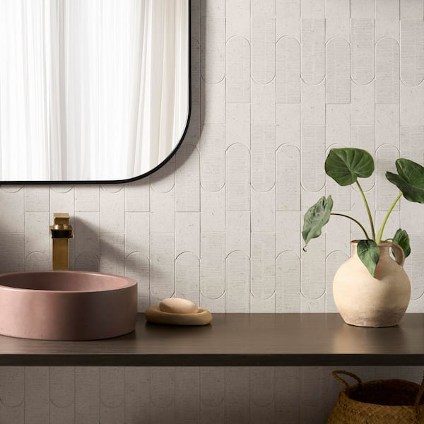 Ivy Hill Tile Illume Tokyo Cream 11.02 in. x 14.09 in. Limestone