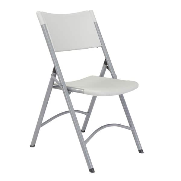 Flash Furniture 48-in x 48-in Outdoor Circle Plastic White Folding Table