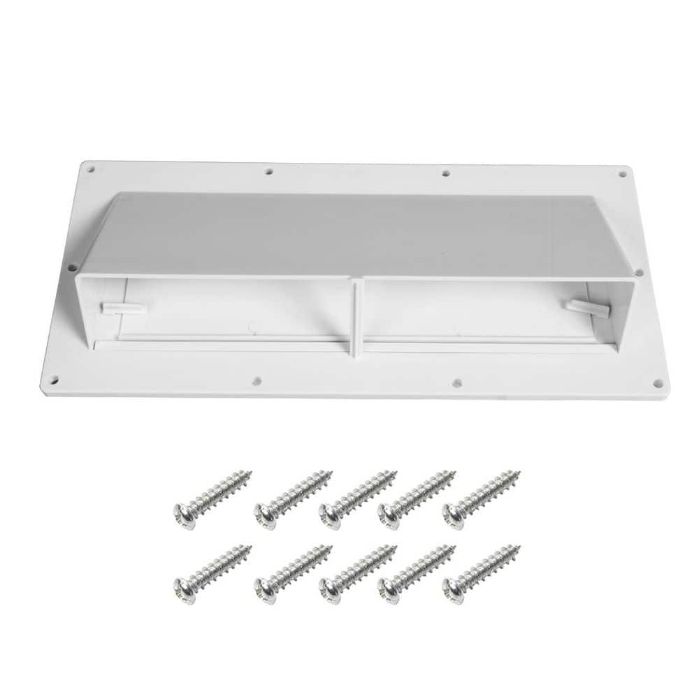 10.3 in. x 3.5 in. White Aluminum RV Stove Vent Cover with Locking Damper, RV Range Vent Cover for Camper, Motorhomes price history on PriceWatchPro