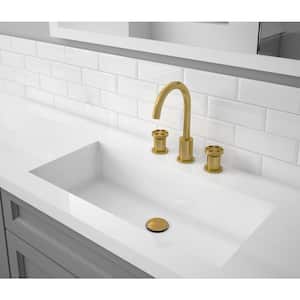 Nova 8 in. Widespread 2-Handle Bathroom Faucet in Brushed Titanium Gold
