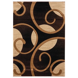 Bristol Riley Brown 1 ft. 10 in. x 2 ft. 8 in. Accent Rug