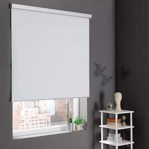 White Cordless Stain Resistant Blackout Roller Shades 29 in. W x 72 in. L
