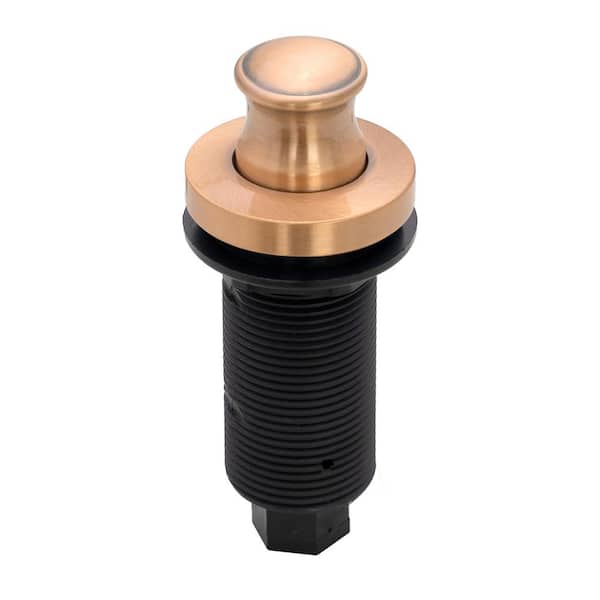Akicon Garbage Disposal Air Switch with Air Hose - Solid Brass Button, Copper Air Switch with Long Button