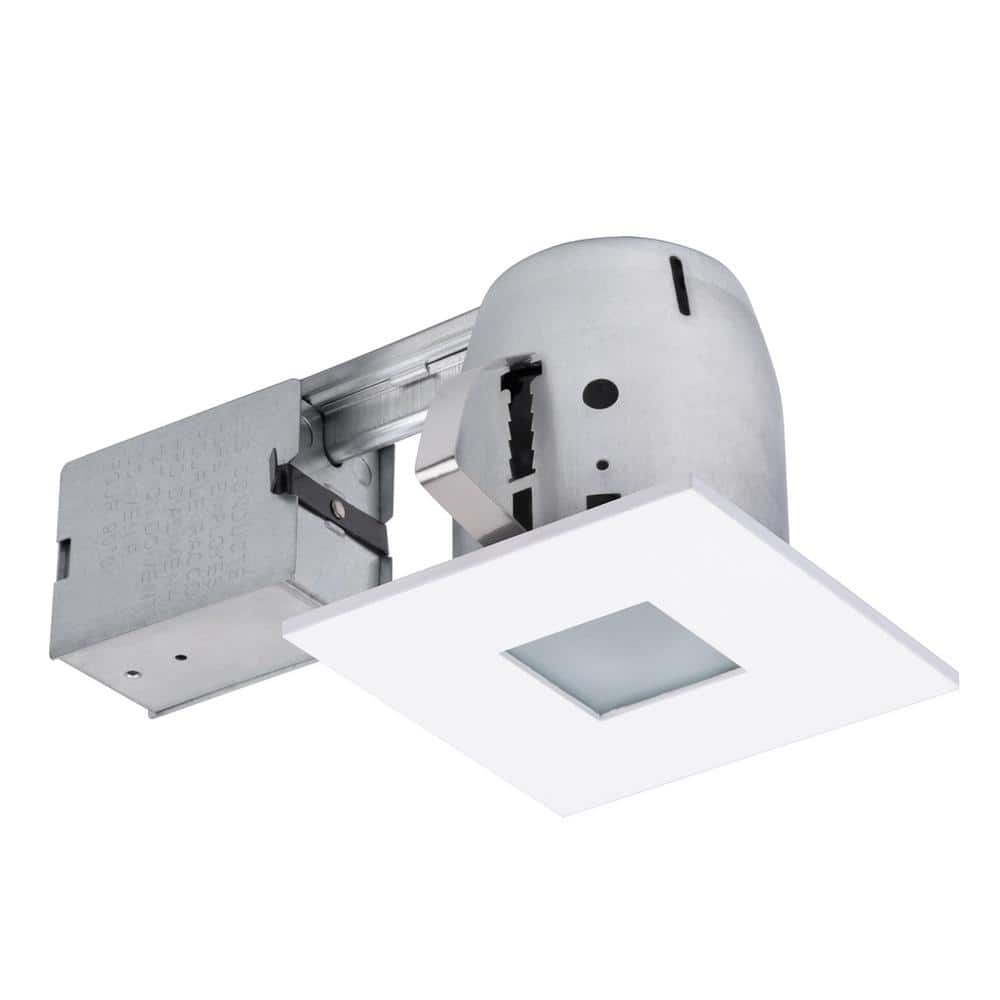 Square recessed shower deals light