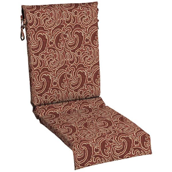 Hampton Bay Bargello Paisley Sling Outdoor Chaise Lounge Cushion