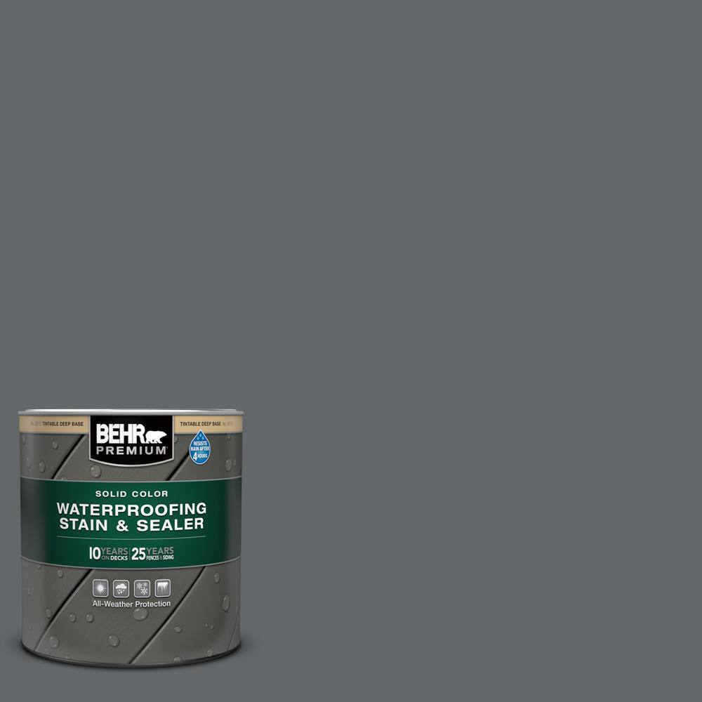 1 qt. #PFC-65 Flat Top Solid Color Waterproofing Exterior Wood Stain and Sealer