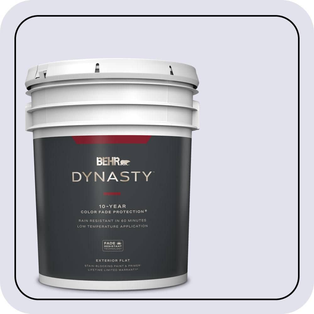 5 gal. #M550-1 White Lavender Flat Exterior Stain-Blocking Paint & Primer price history on PriceWatchPro