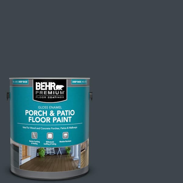 BEHR PREMIUM 1 gal. #740F-7 Night Shade Gloss Enamel Interior/Exterior Porch and Patio Floor Paint