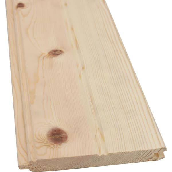 Unbranded 1 in. x 8 in. x 10 ft. Knotty Pine Board