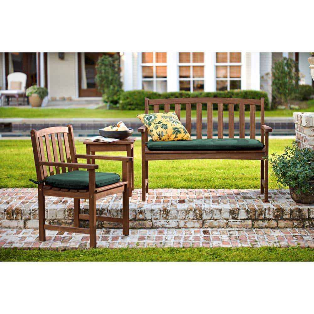 Lancaster Evergreen 21.9" Eucalyptus Wood Outdoor Side Table