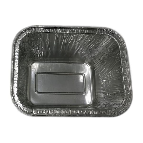 40-Pack Grease Cup Liners 5.2 in. x 4 in. x 3.5 in. Silver Aluminum Foil Disposable For Gas Griddle Grill