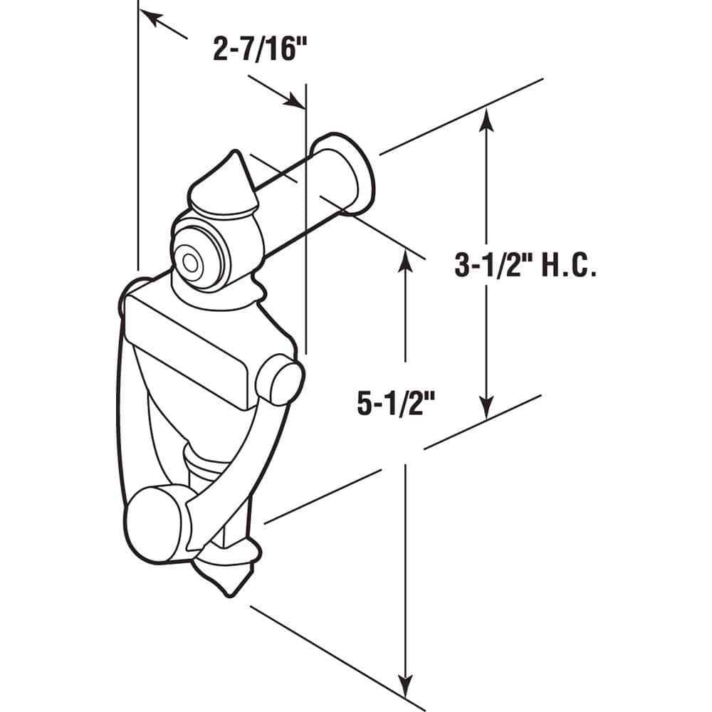 Satin Nickel Door Knocker with 180-Degree Viewer