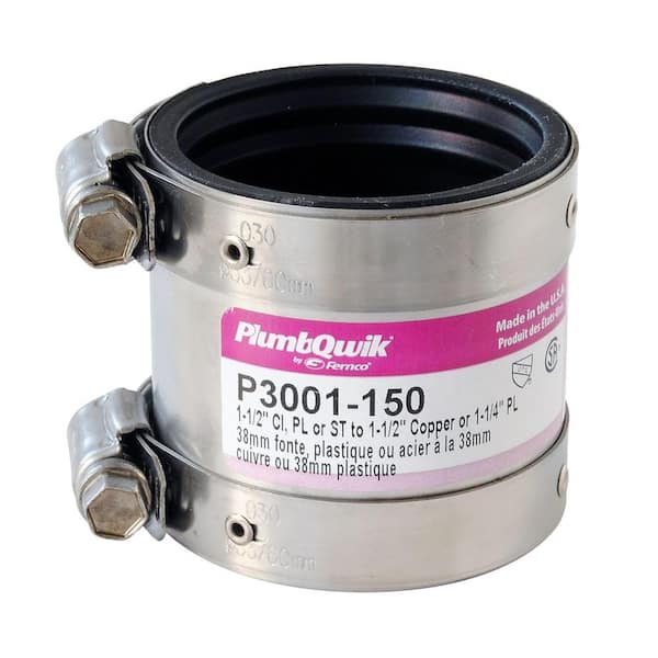Fernco Proflex 1-1/2 in. Neoprene Shielded Coupling