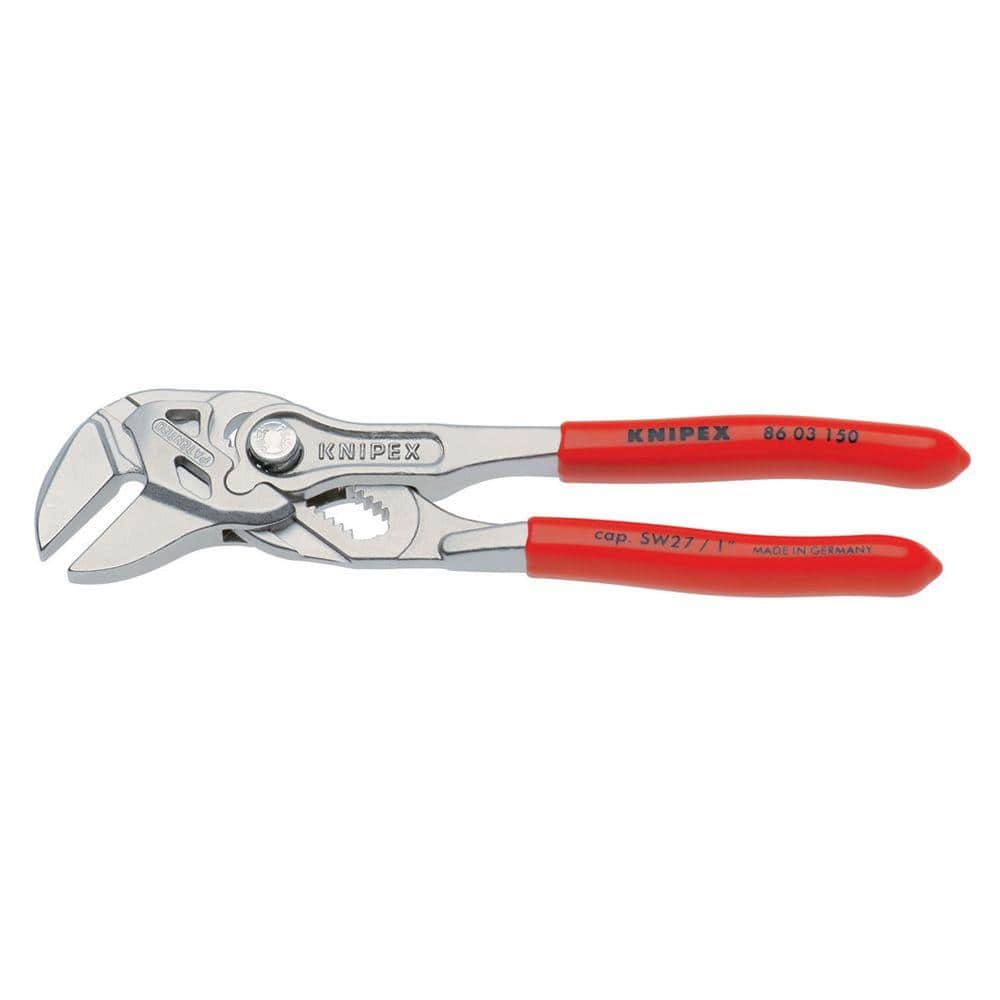 KNIPEX Heavy Duty Forged Steel 12 in. Cobra Pliers with 61 HRC Teeth and  Multi-Component Comfort Grip 87 02 300 SBA - The Home Depot