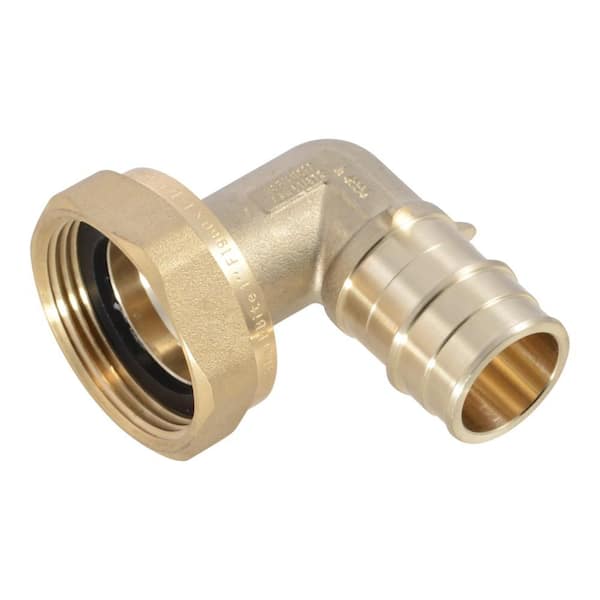 1 in. PEX-A Brass Expansion X 1-1/4 in. NPSM 90° Elbow Water Meter Fitting