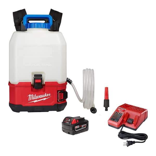 Milwaukee M18 18-Volt 4 Gal. Lithium-Ion Cordless Switch Tank Backpack Water Supply Kit with 3.0 Ah Battery and Charger