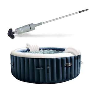 Rechargeable Vacuum Pool Cleaner and Inflatable 140-Jet 4-Person Hot Tub