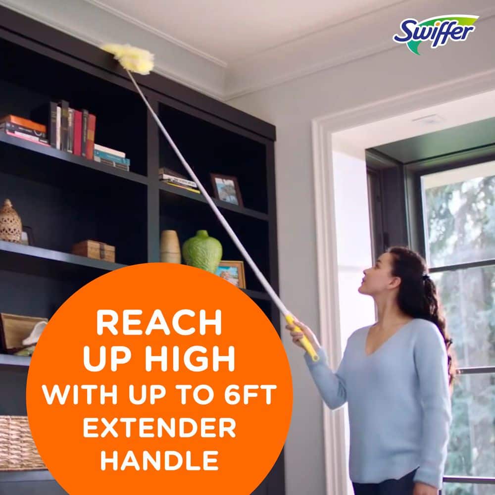 Swiffer Heavy Duty 6ft Extendable Yellow Microfiber Duster Kit