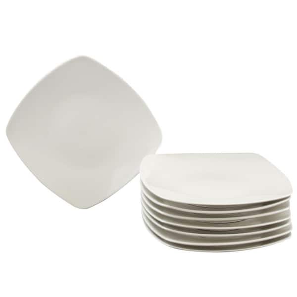 Zen Buffetware White Square Salad Plates (Set of 8)