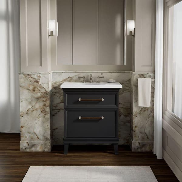 KOHLER Artifacts 30 in. Single Sink Bath Vanity Cabinet without Top in Slate Grey