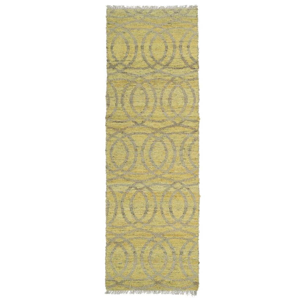 Kenwood Yellow 3 ft. x 8 ft. Double Sided Runner Rug -  Kaleen, KEN03-28-268