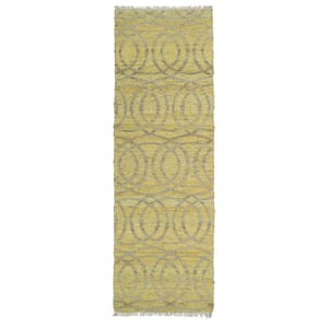 Kenwood Yellow 3 ft. x 8 ft. Double Sided Runner Rug