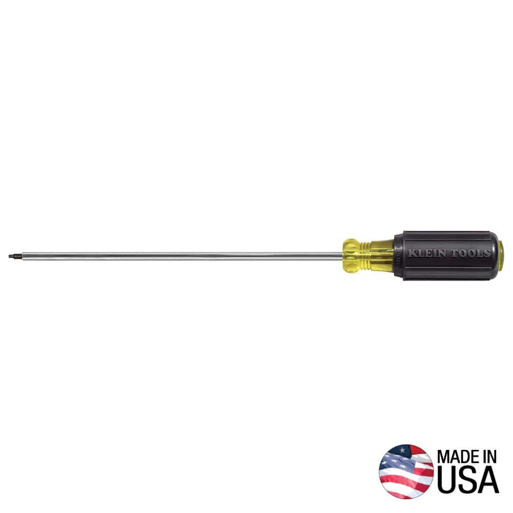 "#1 Square-Recess Tip Screwdriver with 8 in. Round Shank- Cushion Grip Handle" price history on PriceWatchPro