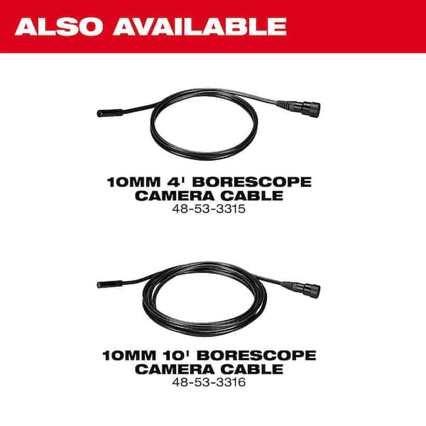 Milwaukee 10 ft. Borescope Camera Cable for M12 Wireless Monitor