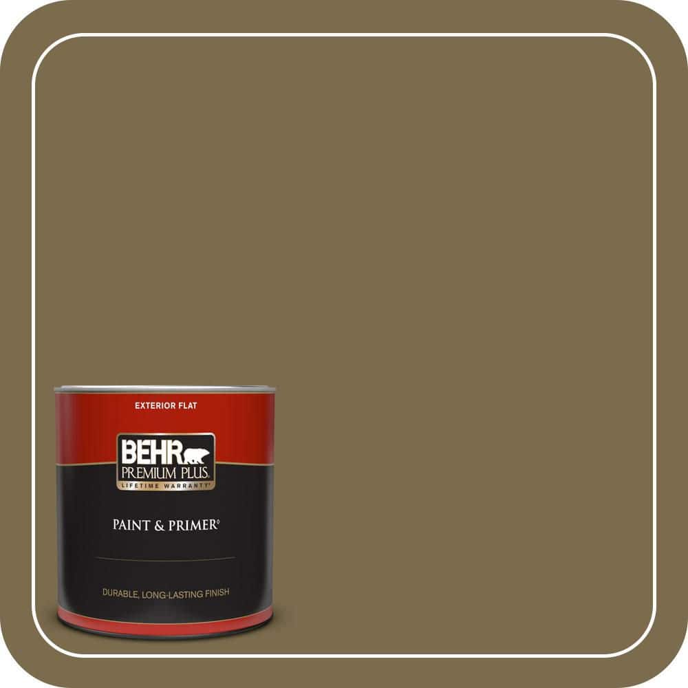 1 qt. #PPU8-01 Olive Flat Exterior Paint & Primer price history on PriceWatchPro