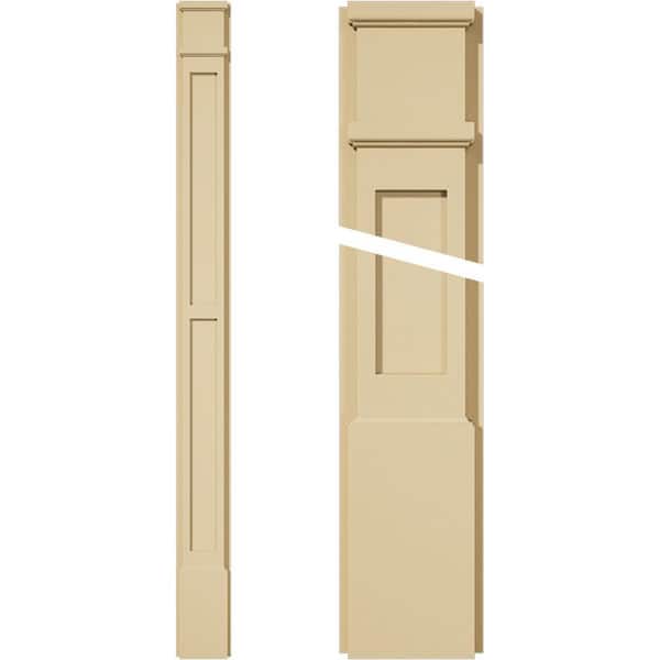 Ekena Millwork 2 in. D x 6 in. W x 72 in. L Primed Polyurethane Pilaster 1- Pack