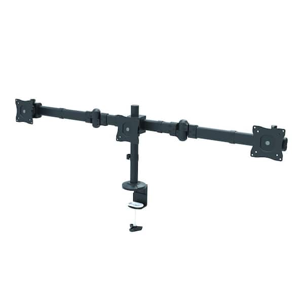 proHT Triple Monitor Desk Mount Arm for 13 in. - 27 in. Screens, Holds 3 Monitors, 30 Degree Tilt, 17.6 lb. Capacity