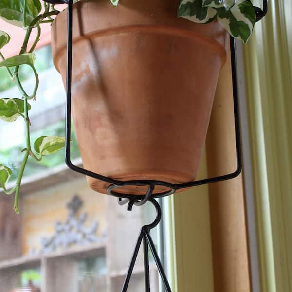 Plant Hangers Outdoor and Indoor Ring Holder Set Wall Hook Metal Plant Stand  6 Inch Planters 