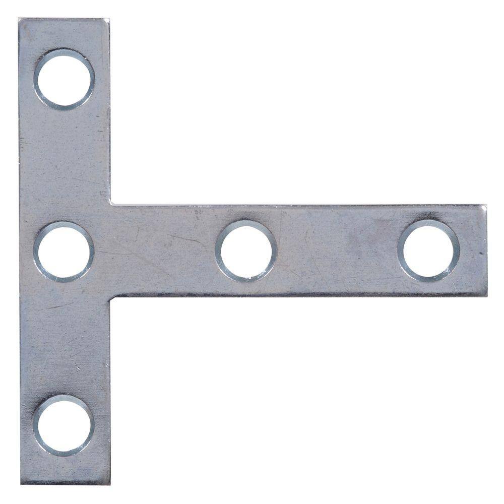 thumbnail image 2 of Scorpio Hardware Zinc Plated T Plates – Flat Metal Fixing Brackets, 4 Inch (100mm), Pack Of 10 2 of 6