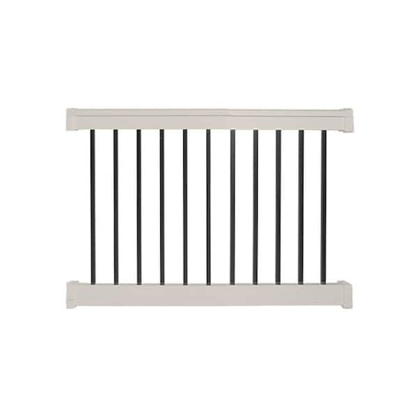 Weatherables Vilano 3.5 ft. H x 4 ft. W Vinyl Tan Railing Kit