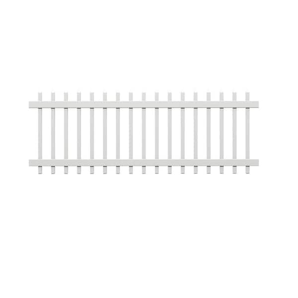 3 ft. H x 8 ft. W White Vinyl Chelsea Fence Panel