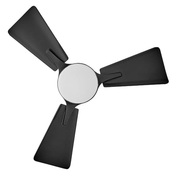 HINKLEY - ATOM 30.0 in. Indoor/Outdoor Integrated LED Matte Black Ceiling Fan with Remote Control