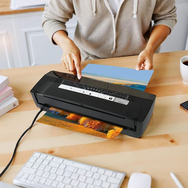 Laminator Machine Black Food Vacuum Sealer Cold and Hot Laminator for Max A3 Paper Size 1 min Quick Warm
