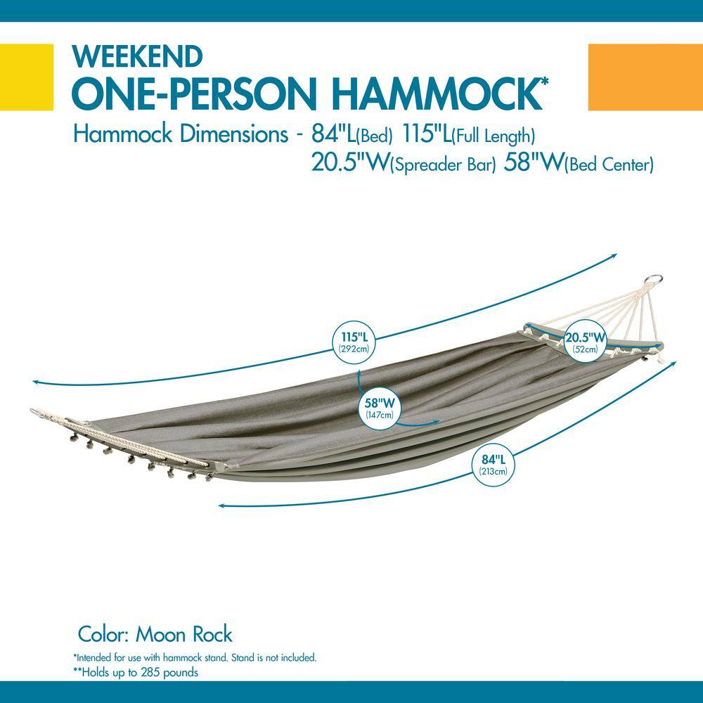 Moon Rock Polyester 84-Inch One-Person Hammock