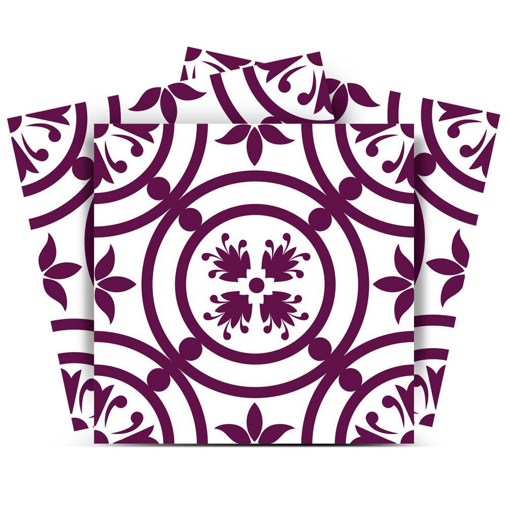 Purple K16 7 in. x 7 in. Vinyl Peel and Stick Tile (24 Tiles, 8.17 sq. ft./Pack) price history on PriceWatchPro