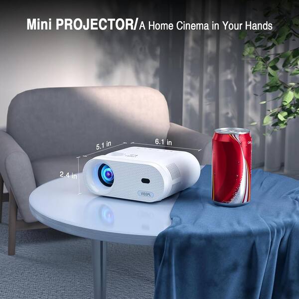 Lukyamzn 1920 x 1080 Full HD Portable Mini Projector with
