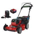 Flex-Force 60V Cordless 22in. Recycler Walk Behind Mower & String Trimmer/Blower Combo Kit 3-Tool - 2 Chargers/Batteries
