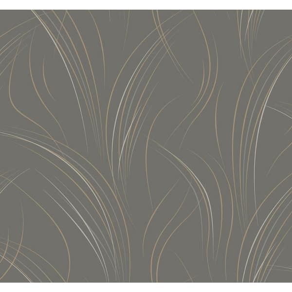 Graceful Wisp Charcoal Grey Wallpaper