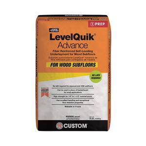 LevelQuik Advance 50 lb. Indoor Fiber Reinforced Concrete Compound Self-Leveling Underlayment for Wood Subfloors