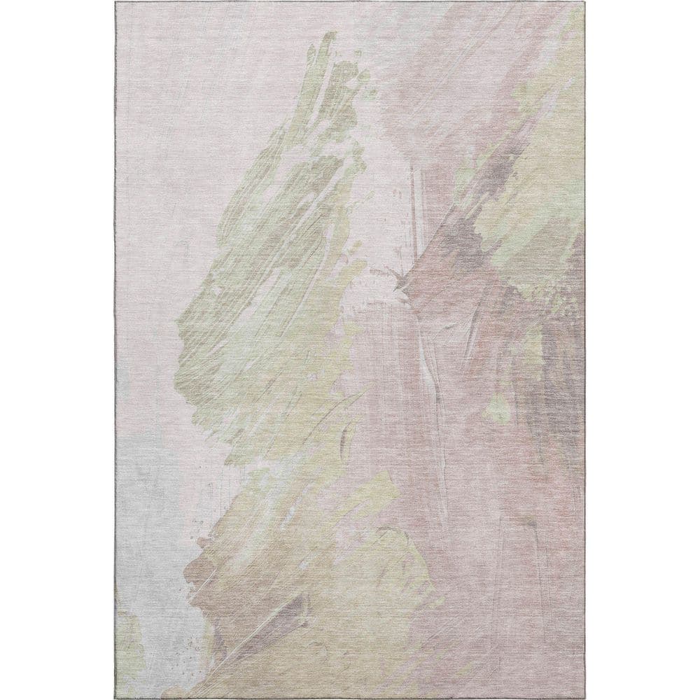 Mayfield Premium Machine Washable Abstract AMF1843 Pink 5 ft. x 7 ft. 6 in. Area Rug price history on PriceWatchPro