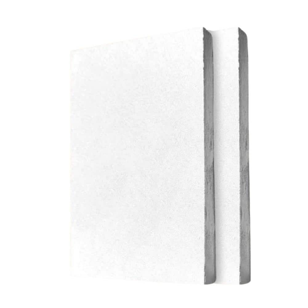 Wellco 0.6 in. x 24 in. x 24 in. White Sound Absorbing Acoustic Panels ...