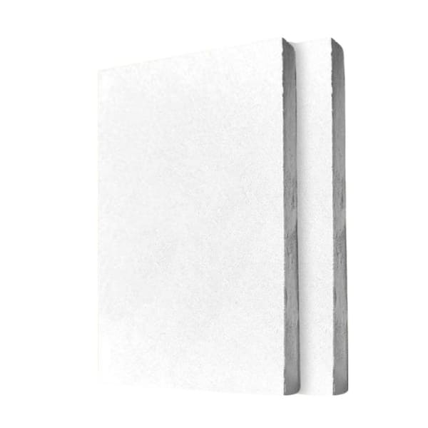 Wellco 0.6 in. x 24 in. x 24 in. White Sound Absorbing Acoustic Panels for Office, Studio, Home Theatre, Wall, Ceiling(2-Pack)
