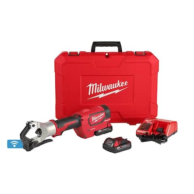 M18 18-Volt Lithium-Ion Cordless FORCE LOGIC 750 MCM Dieless Crimping Tool Kit with 2 2.0 Ah Batteries and Bag