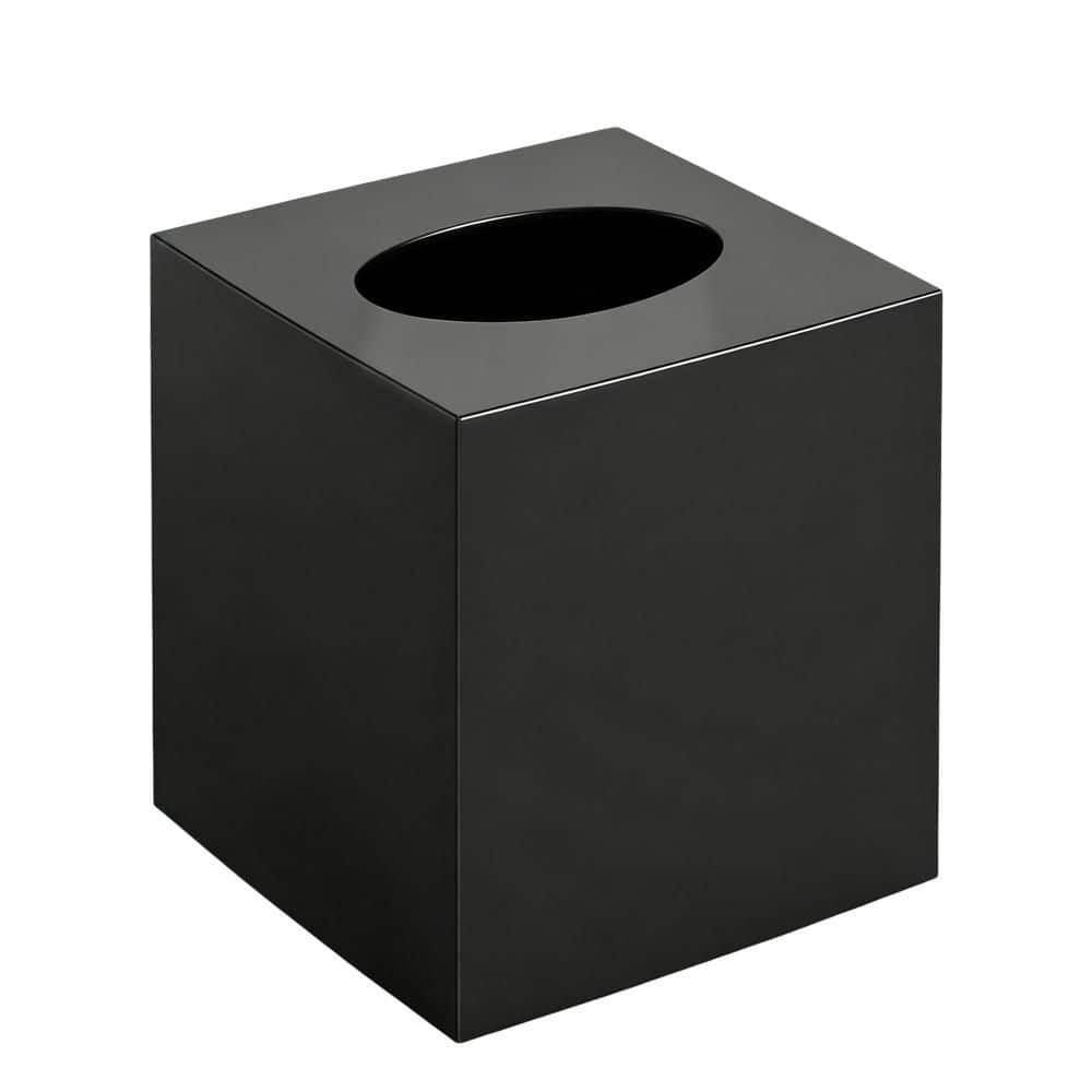 Acrylic Tissue Box Cover and Napkin Dispenser with Square for Bathroom Vanity Countertop, Bedroom, Desk and Office,Black price history on PriceWatchPro